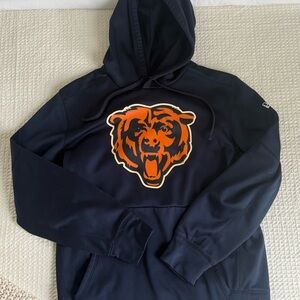 New Era Navy and Orange Bears Hoodie